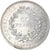 Moeda, França, Hercule, 50 Francs, 1976, Paris, AU(55-58), Prata, KM:941.1