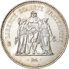 Moneta, Francja, Hercule, 50 Francs, 1977, Paris, AU(55-58), Srebro, KM:941.1