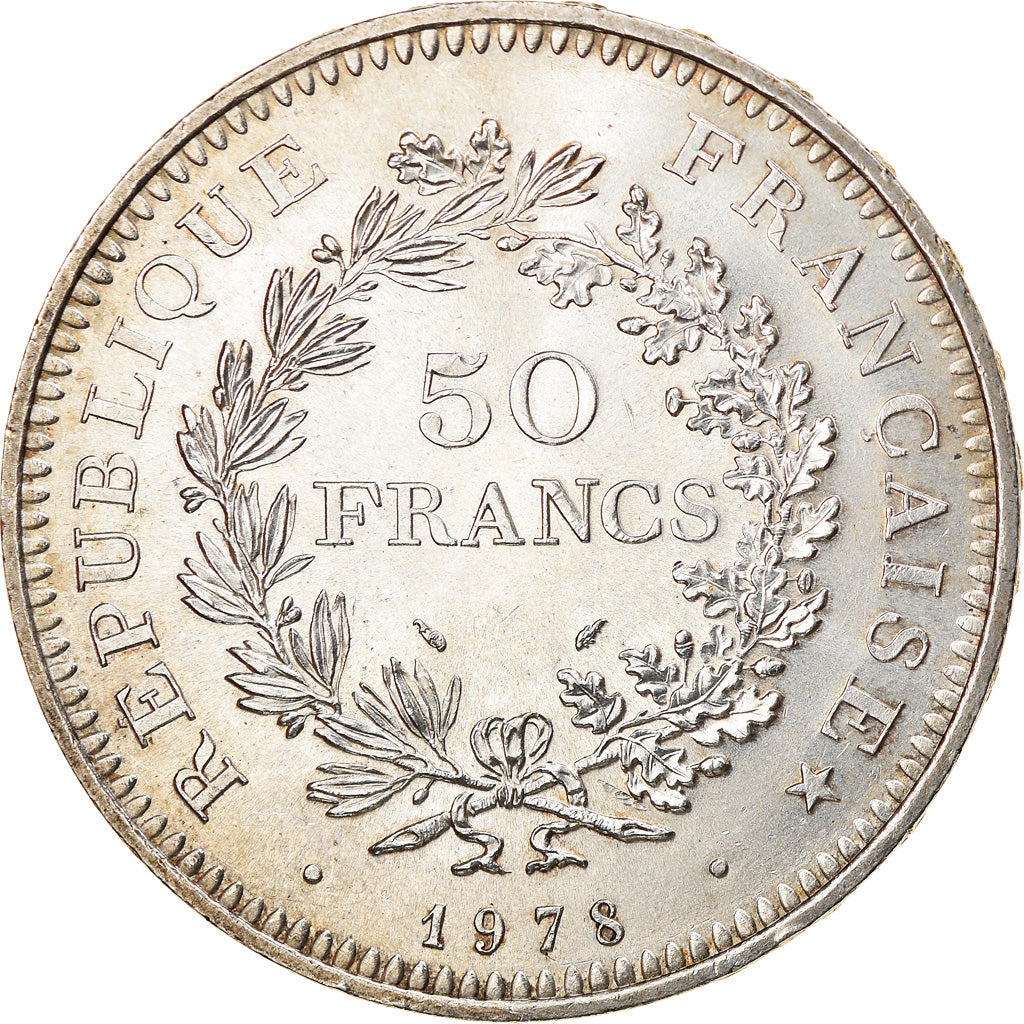 Monnaie, France, Hercule, 50 Francs, 1978, Paris, SUP, Argent, Gadoury:882