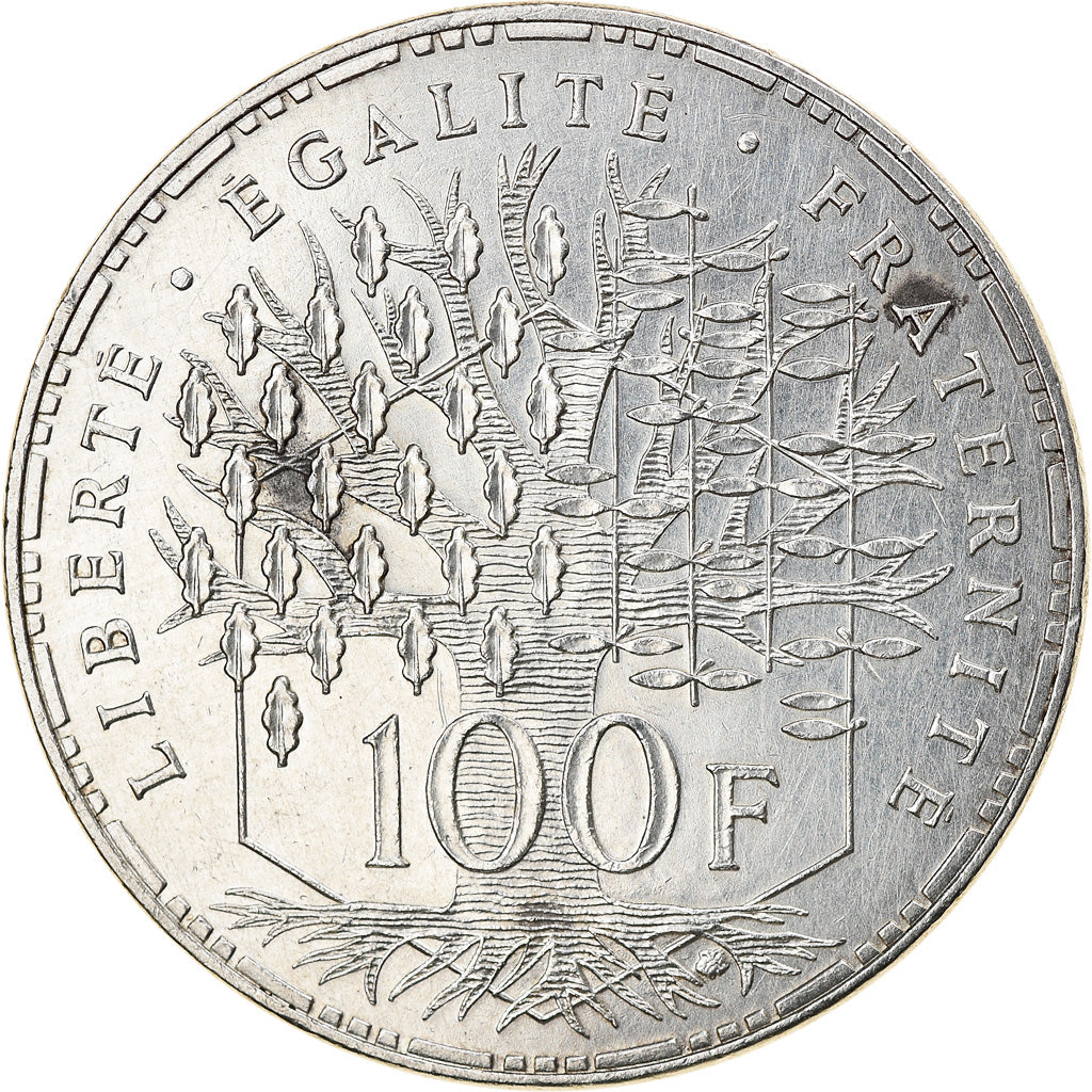 Munten, Frankrijk, Panthéon, 100 Francs, 1983, Paris, ZF+, Zilver, KM:951.1