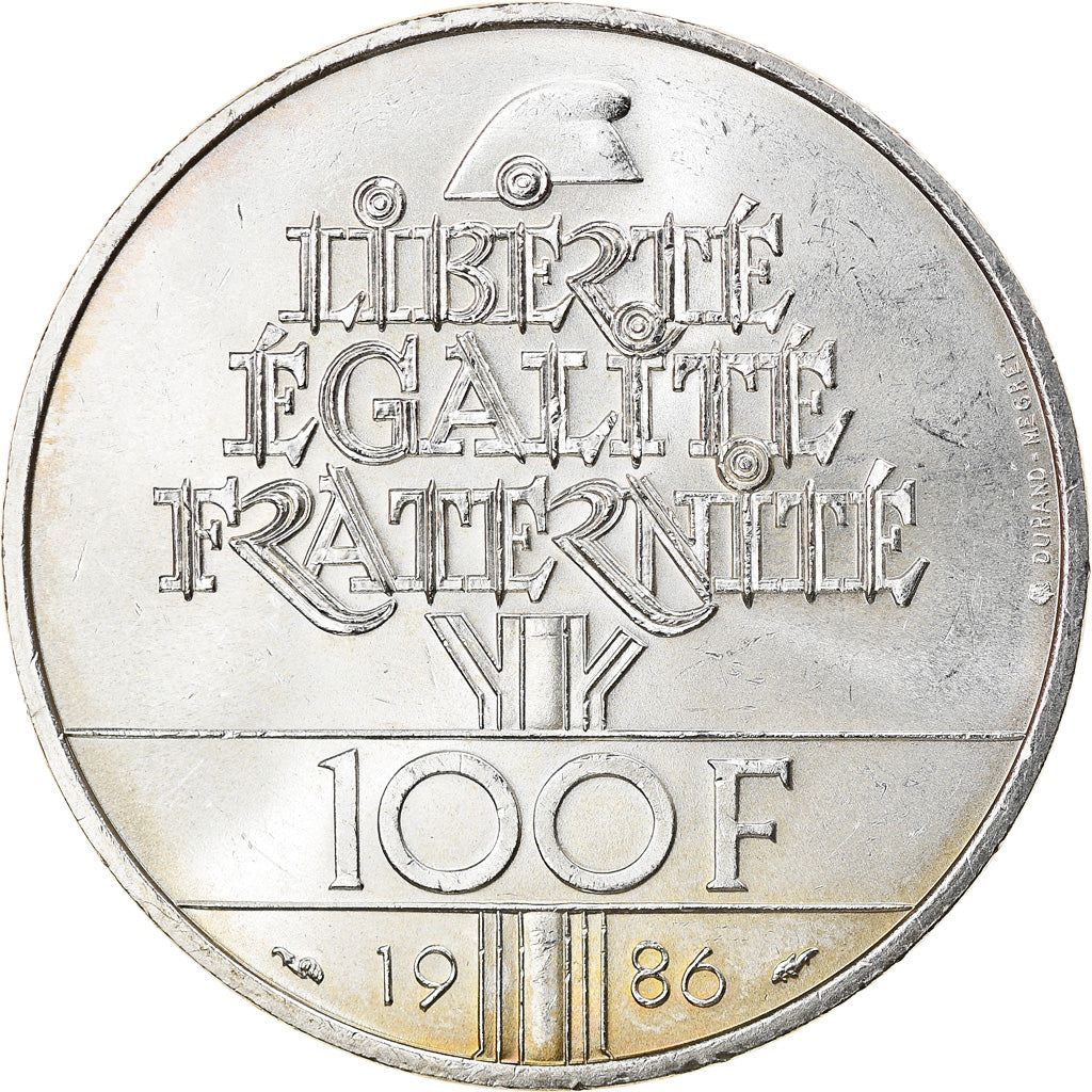Monnaie, France, Statue de la Liberté, 100 Francs, 1986, SUP, Argent