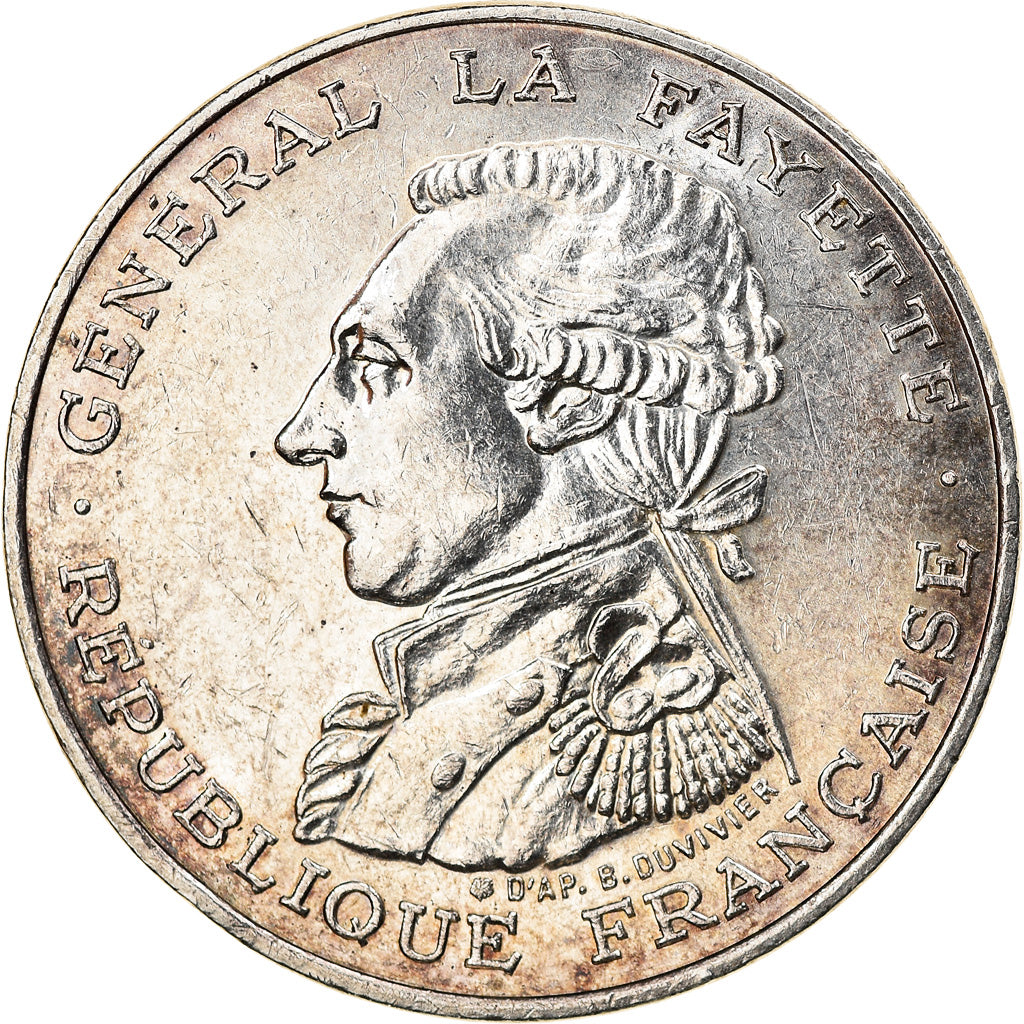 Moneta, Francia, Lafayette, 100 Francs, 1987, SPL-, Argento, KM:962, Gadoury:902