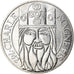 Coin, France, Charlemagne, 100 Francs, 1990, MS(60-62), Silver, KM:982