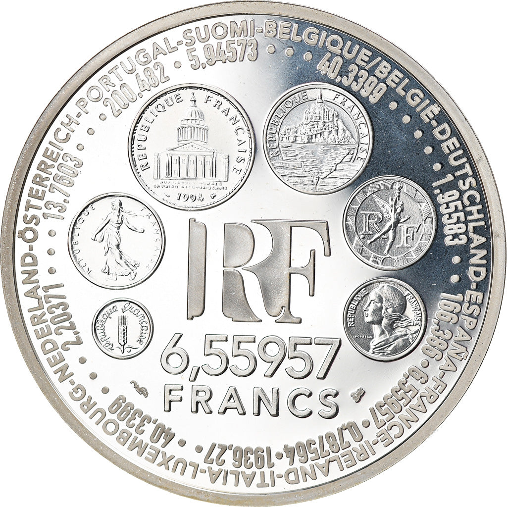 Coin, France, 6.55957 Francs, 1999, Proof, MS(65-70), Silver, KM:1255