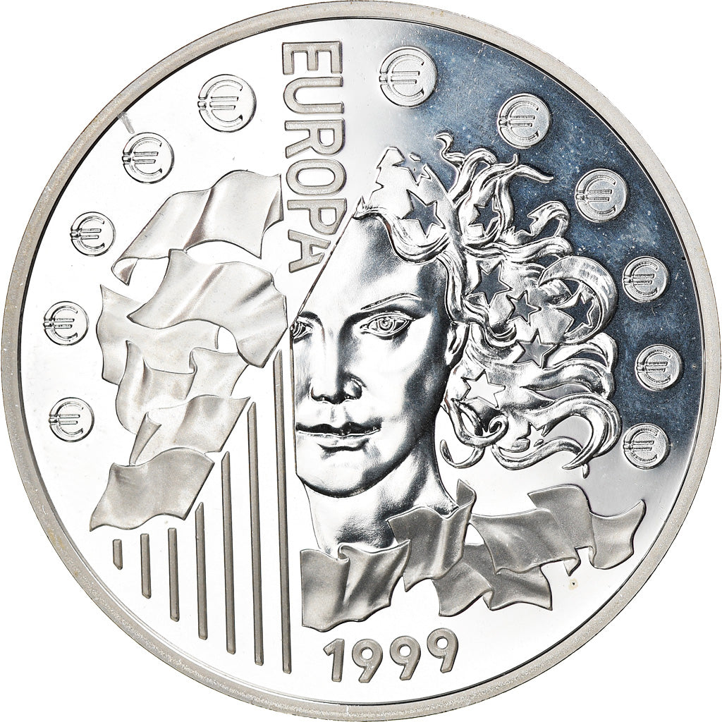 Coin, France, 6.55957 Francs, 1999, Proof, MS(65-70), Silver, KM:1255