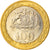 Moneta, Chile, 100 Pesos, 2004, Santiago, AU(50-53), Bimetaliczny, KM:236