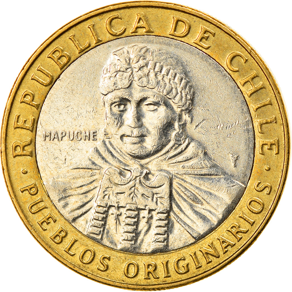 Moneda, Chile, 100 Pesos, 2014, Santiago, MBC, Bimetálico, KM:236