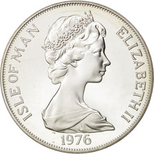Coin, Isle of Man, Elizabeth II, Crown, 1976, Pobjoy Mint, MS(63), Silver