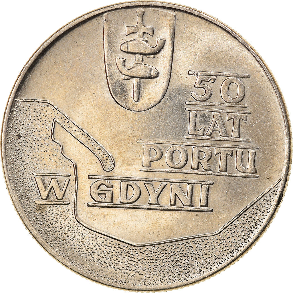 Moneta, Polonia, 10 Zlotych, 1972, Warsaw, SPL-, Rame-nichel, KM:65