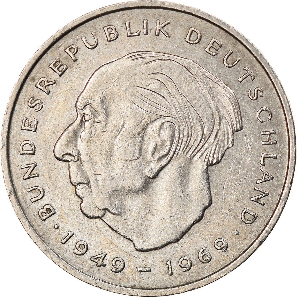Coin, GERMANY - FEDERAL REPUBLIC, 2 Mark, 1973, Hamburg, EF(40-45)