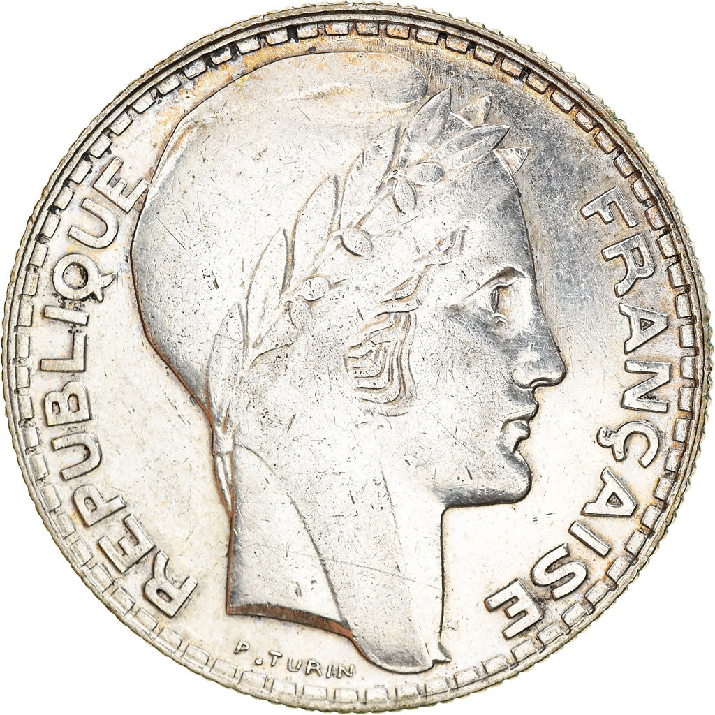 Coin, France, Turin, 10 Francs, 1938, Paris, AU(50-53), Silver, KM:878