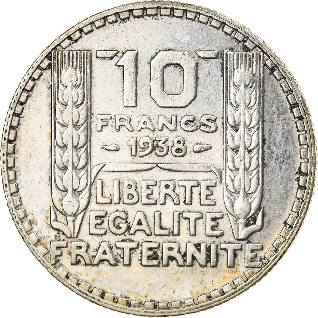 Coin, France, Turin, 10 Francs, 1938, Paris, AU(50-53), Silver, KM:878