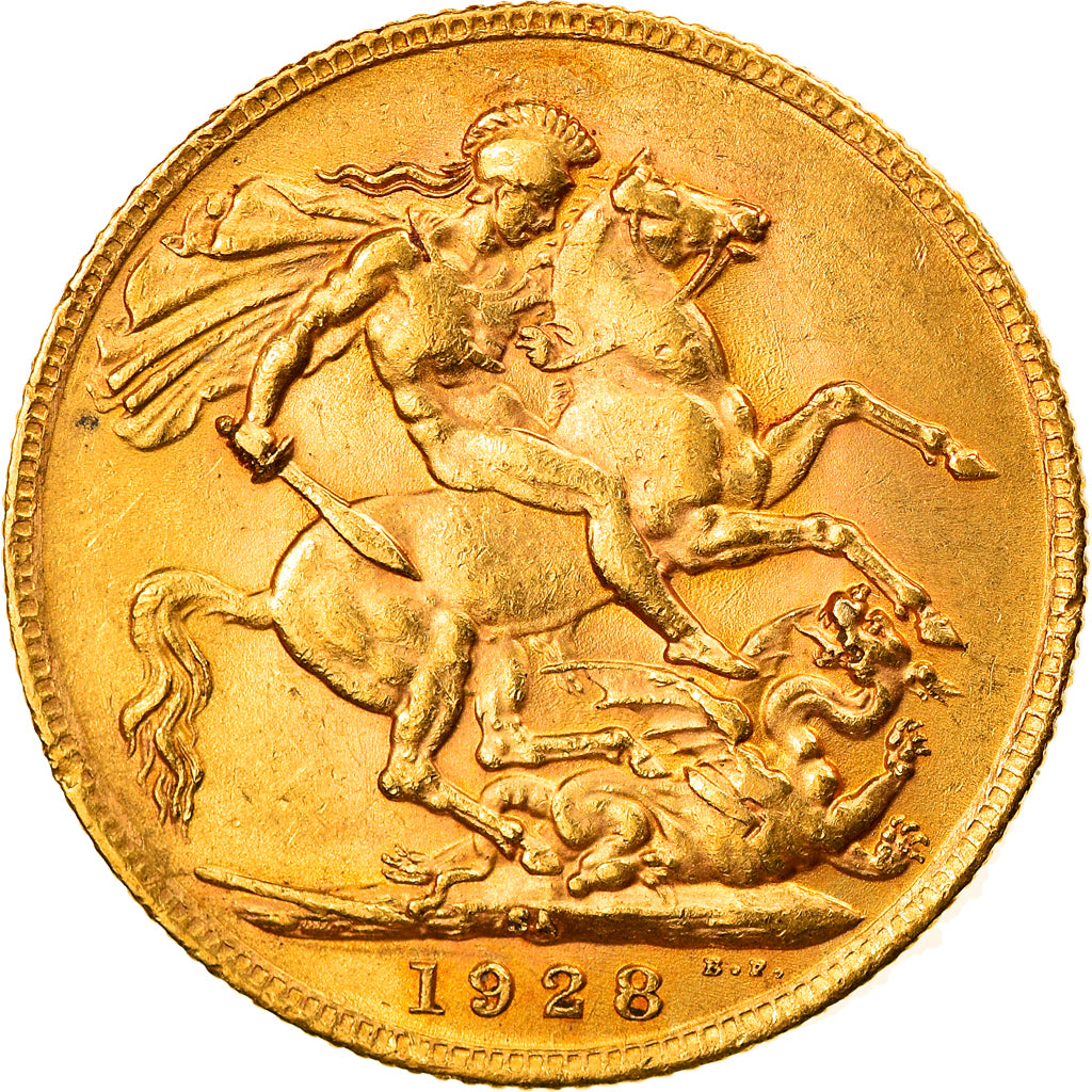 Monnaie, Afrique du Sud, George V, Sovereign, 1928, Pretoria, SUP, Or, KM:21