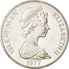 ISLE OF MAN, Crown, 1977, Pobjoy Mint, KM #41a, MS(63), Silver, 38.5, 28.36