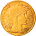 Moeda, França, Marianne, 10 Francs, 1907, Paris, EF(40-45), Dourado, KM:846
