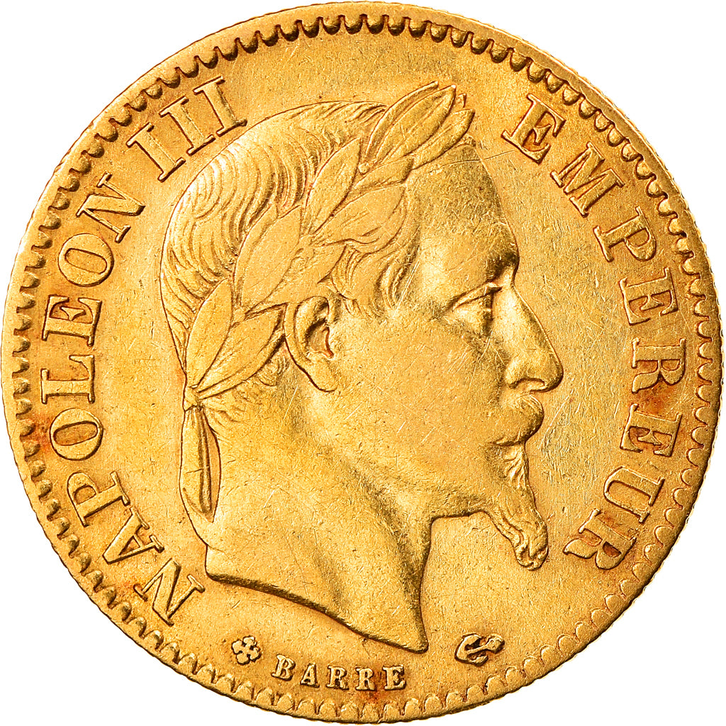 Monnaie, France, Napoleon III, 10 Francs, 1866, Strasbourg, TTB, Or