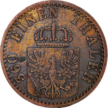 Moneta, Stati tedeschi, PRUSSIA, Wilhelm I, Pfennig, 1870, Berlin, BB, Rame