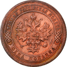Moneda, Rusia, Nicholas II, Kopek, 1897, Saint-Petersburg, MBC+, Cobre, KM:9.2