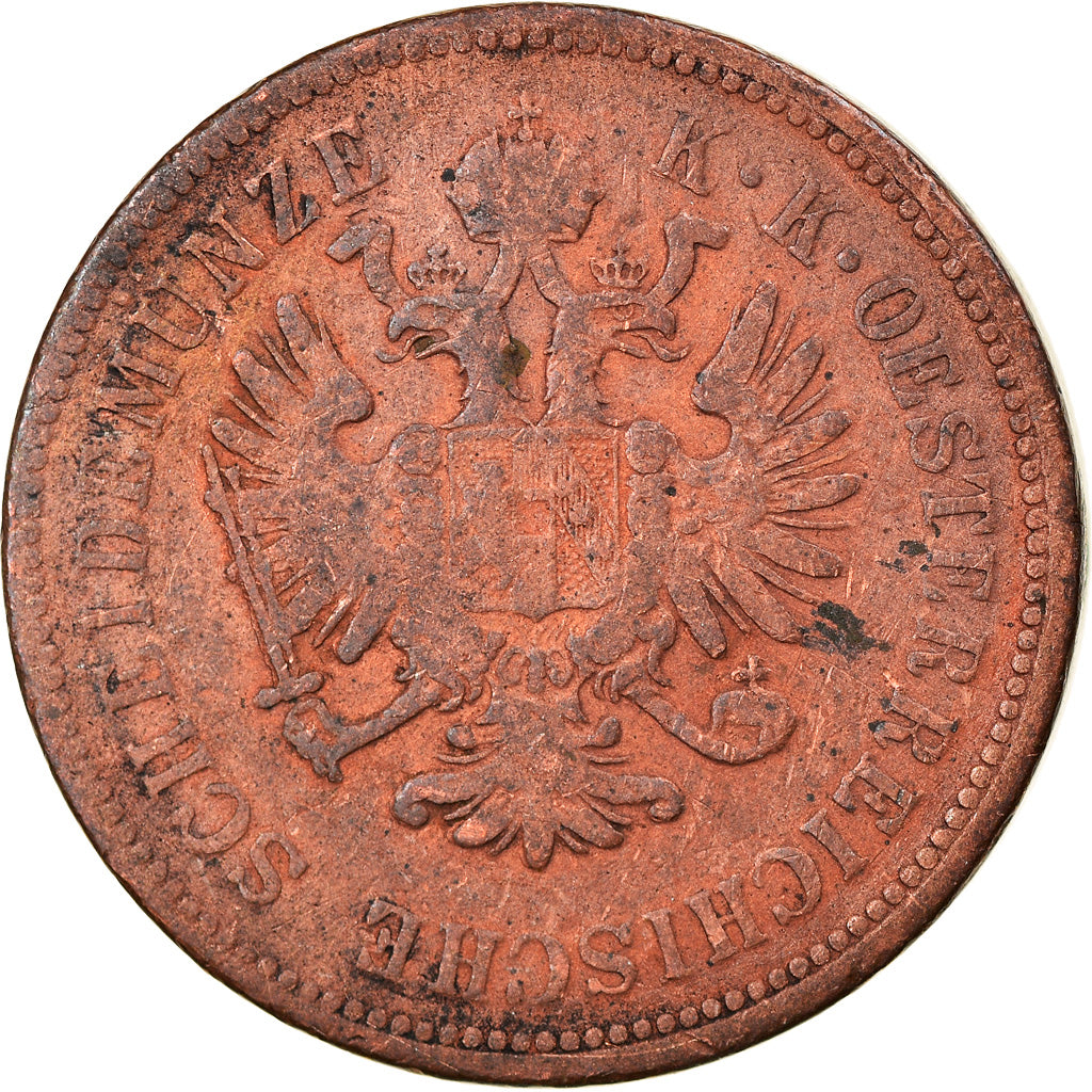 Moneta, Austria, Franz Joseph I, 4 Kreuzer, 1860, Kremnica, EF(40-45), Miedź