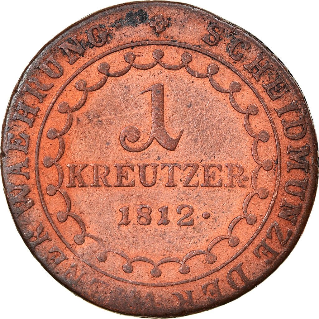 Munten, Oostenrijk, Franz II (I), Kreuzer, 1812, Schmollnitz, FR+, Koper