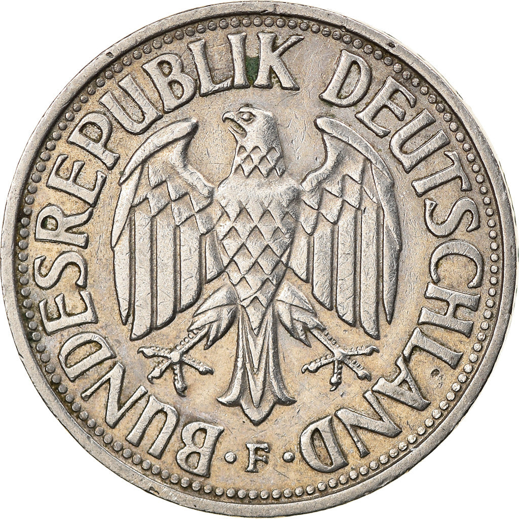 Coin, GERMANY - FEDERAL REPUBLIC, Mark, 1954, Stuttgart, EF(40-45)