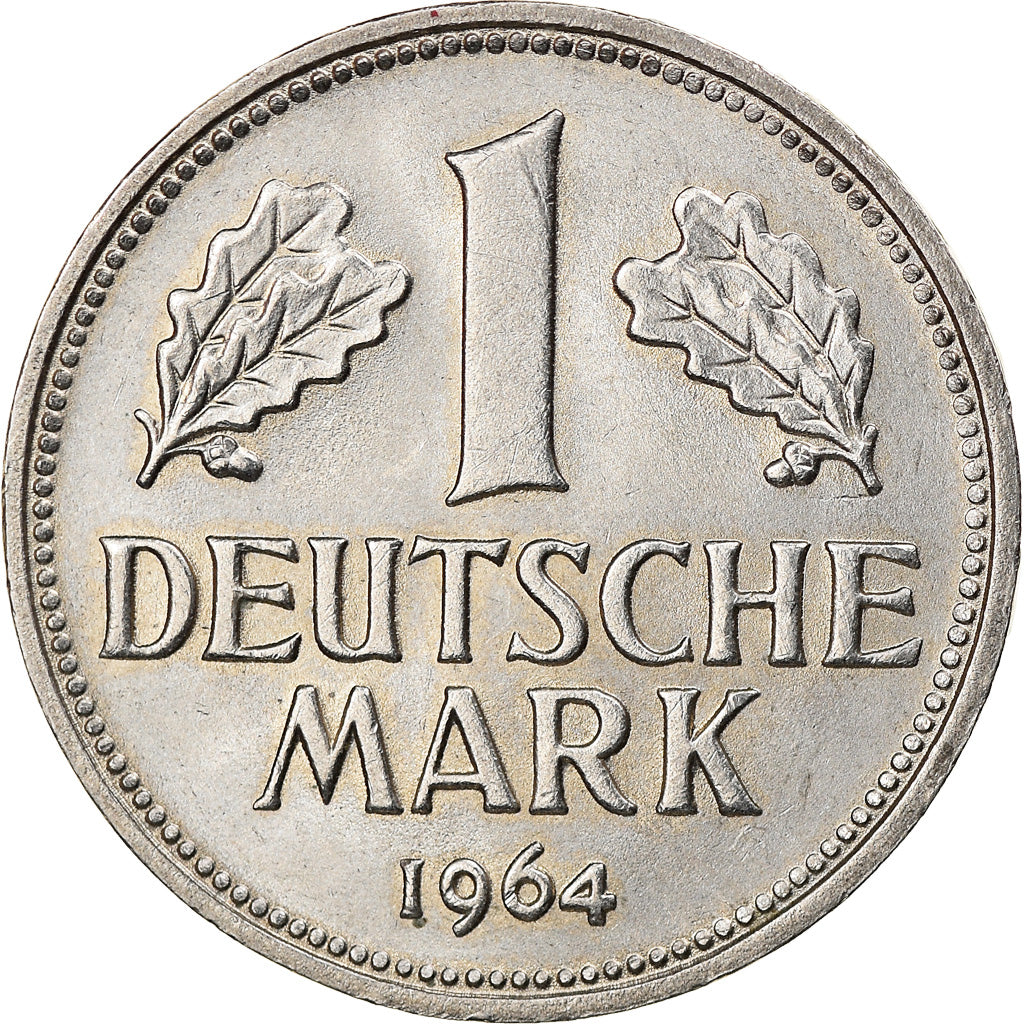 Coin, GERMANY - FEDERAL REPUBLIC, Mark, 1964, Stuttgart, AU(50-53)