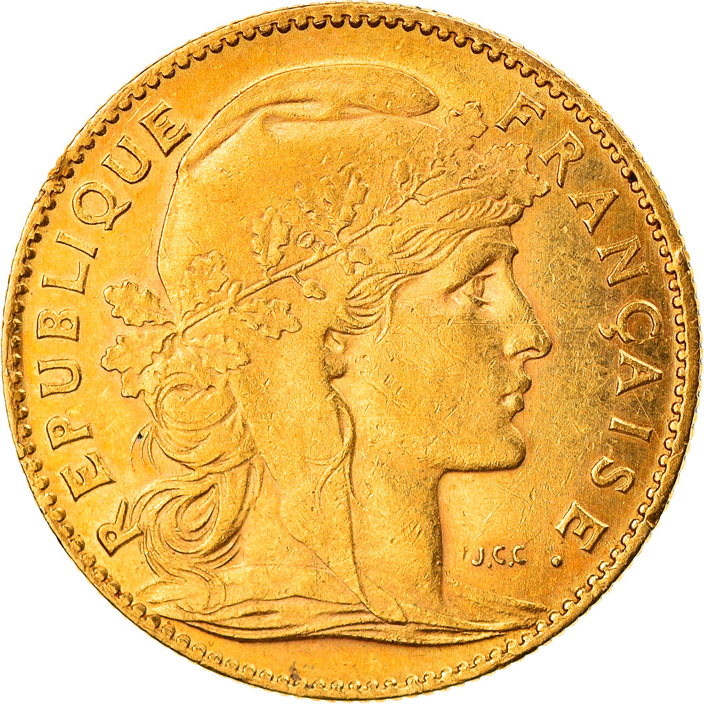 Monnaie, France, Marianne, 10 Francs, 1907, Paris, TTB+, Or, Gadoury:1017