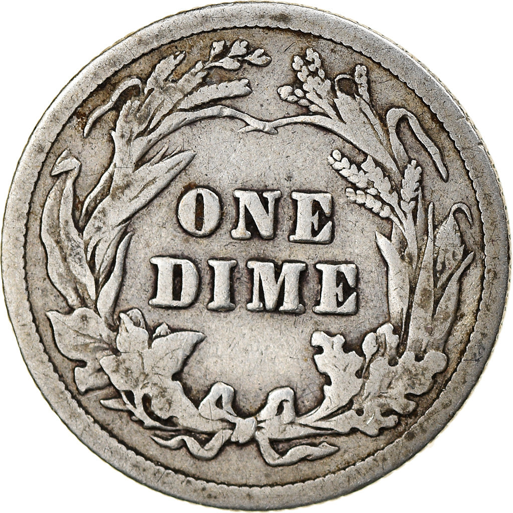 Coin, United States, Barber Dime, 1909, Philadelphia, EF(40-45), Silver
