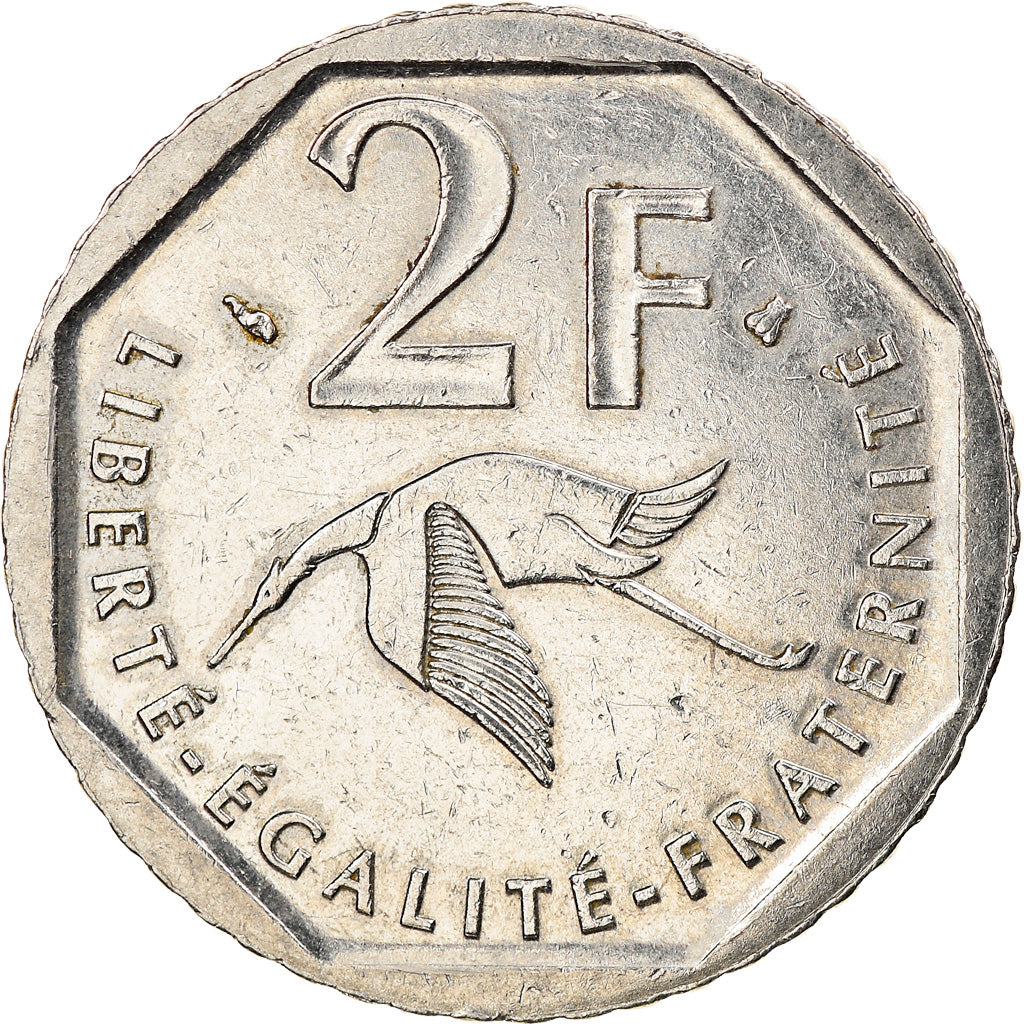 Moeda, França, Guynemer, 2 Francs, 1997, AU(50-53), Níquel, KM:1187