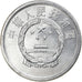 Coin, CHINA, PEOPLE'S REPUBLIC, 2 Fen, 1989, MS(65-70), Aluminum, KM:2