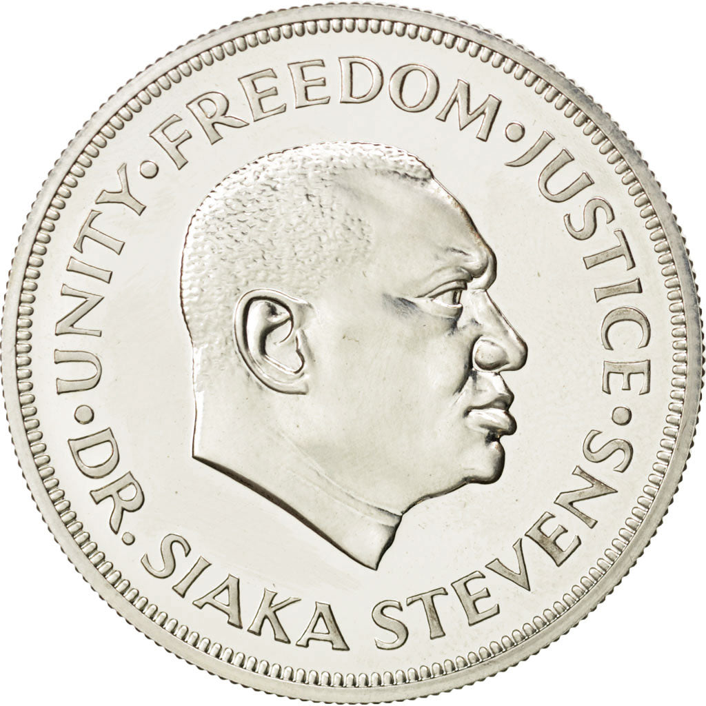 Coin, Sierra Leone, Leone, 1974, MS(63), Silver, KM:26a