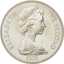 ASCENSION ISLAND, 25 Pence, Crown, 1978, Pobjoy Mint, KM #1a, MS(63), Silver,...