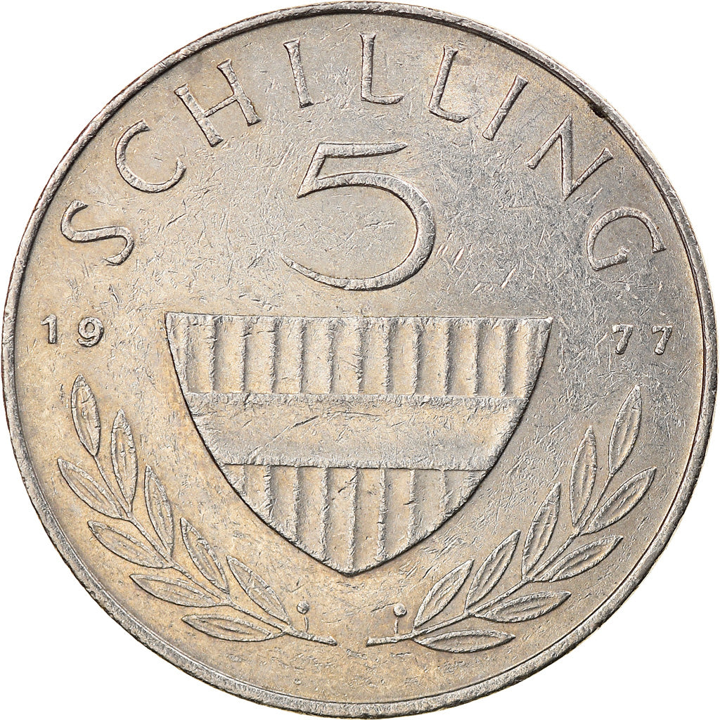 Munten, Oostenrijk, 5 Schilling, 1977, ZF, Copper-nickel, KM:2889a
