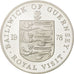 GUERNSEY, 25 Pence, 1978, KM #32a, MS(63), Silver, 38.5, 27.75