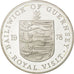 Moneta, Guernsey, Elizabeth II, 25 Pence, 1978, SPL, Argento, KM:32a
