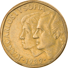 Munten, Spanje, Juan Carlos I, 500 Pesetas, 1989, Madrid, ZF, Aluminum-Bronze