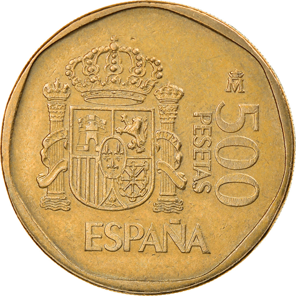 Munten, Spanje, Juan Carlos I, 500 Pesetas, 1989, Madrid, ZF, Aluminum-Bronze