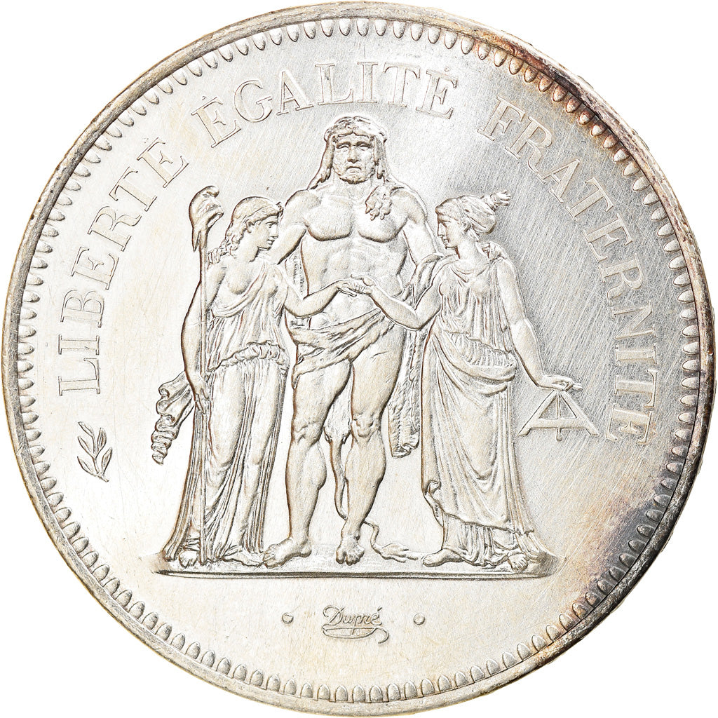 Monnaie, France, Hercule, 50 Francs, 1977, Paris, SUP, Argent, Gadoury:882