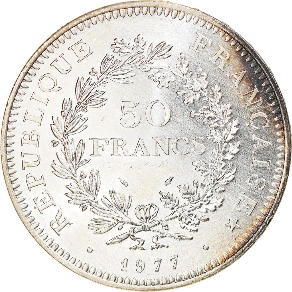 Monnaie, France, Hercule, 50 Francs, 1977, Paris, SUP, Argent, Gadoury:882