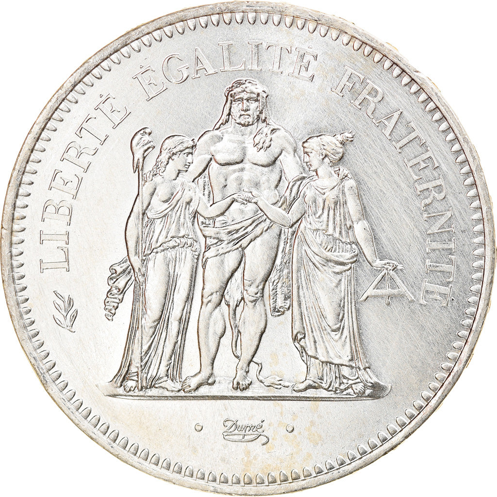 Moneta, Francia, Hercule, 50 Francs, 1978, Paris, SPL-, Argento, KM:941.1