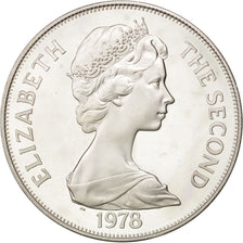 TRISTAN DA CUNHA, Crown, 1978, Pobjoy Mint, KM #2a, MS(63), Silver, 38.5, 28.39
