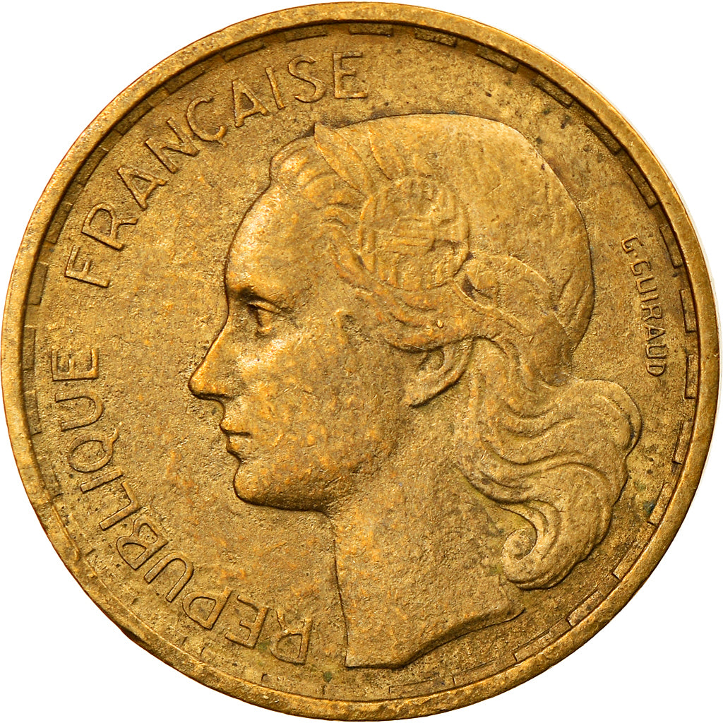 Moneta, Francia, Guiraud, 20 Francs, 1950, Beaumont - Le Roger, BB