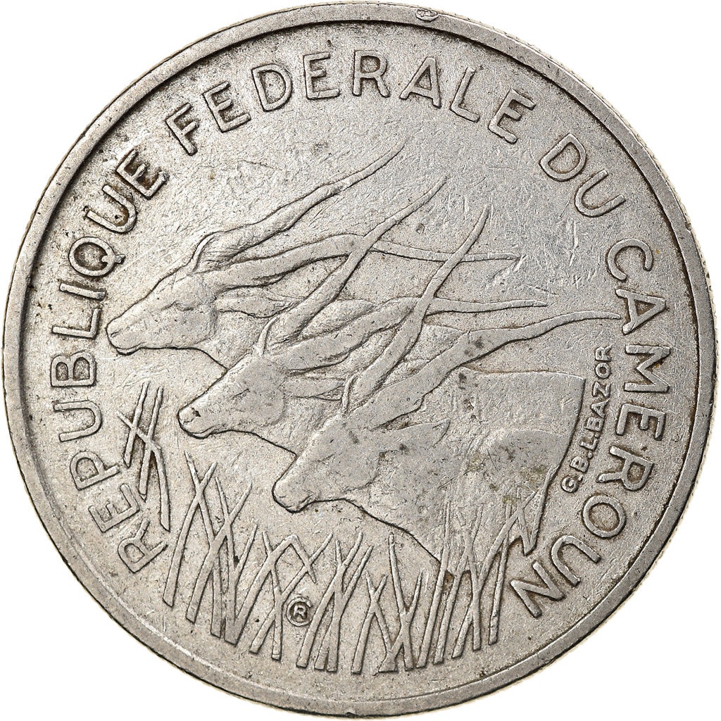 Coin, Cameroon, 100 Francs, 1972, Paris, EF(40-45), Nickel, KM:15