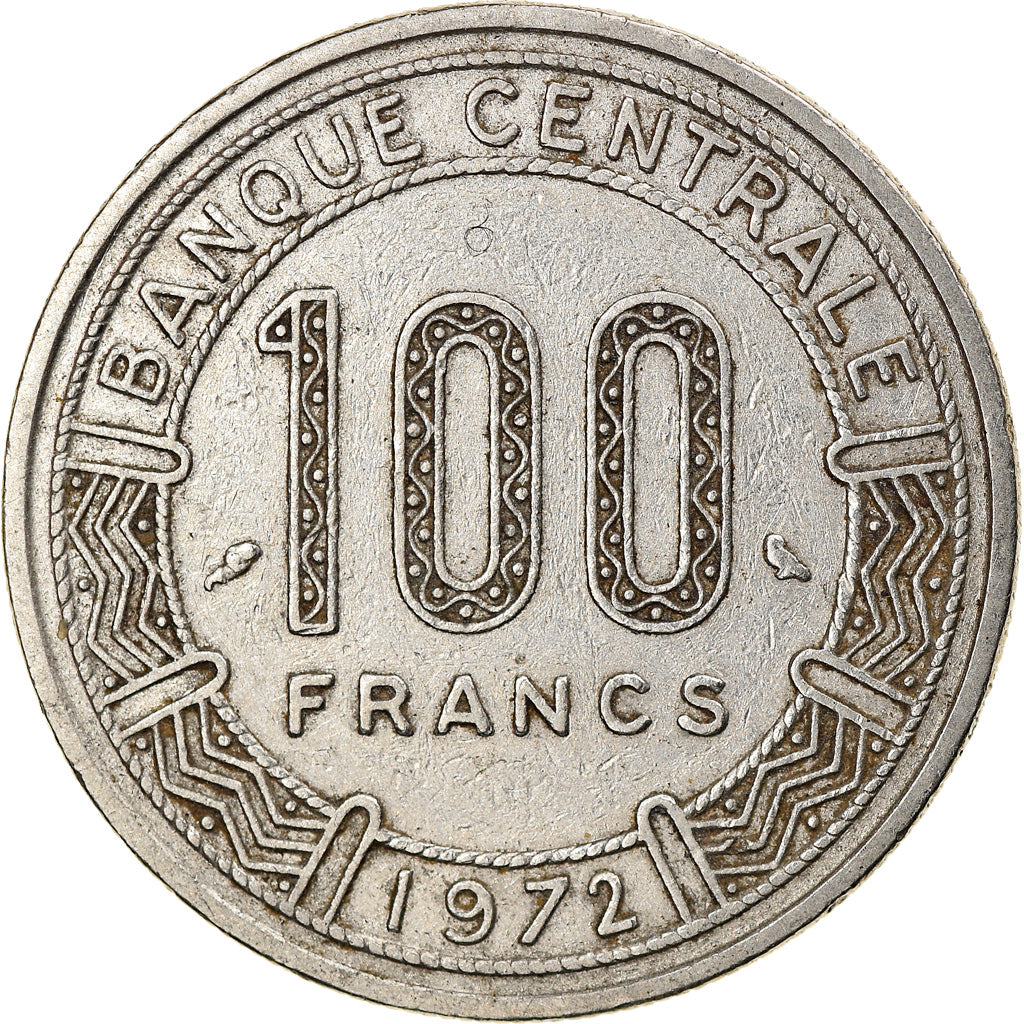 Coin, Cameroon, 100 Francs, 1972, Paris, EF(40-45), Nickel, KM:15