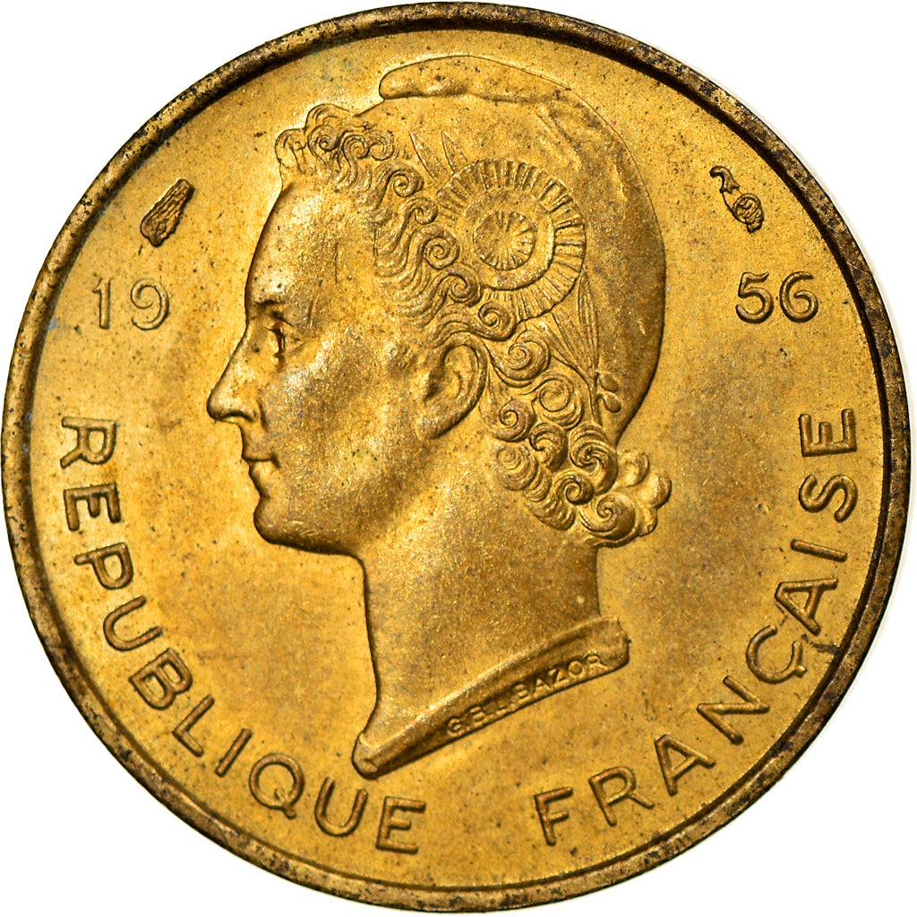 Moneta, Africa occidentale francese, 5 Francs, 1956, Paris, SPL-