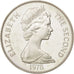 TRISTAN DA CUNHA, Crown, 1978, Pobjoy Mint, KM #2a, MS(63), Silver, 38.5, 28.66