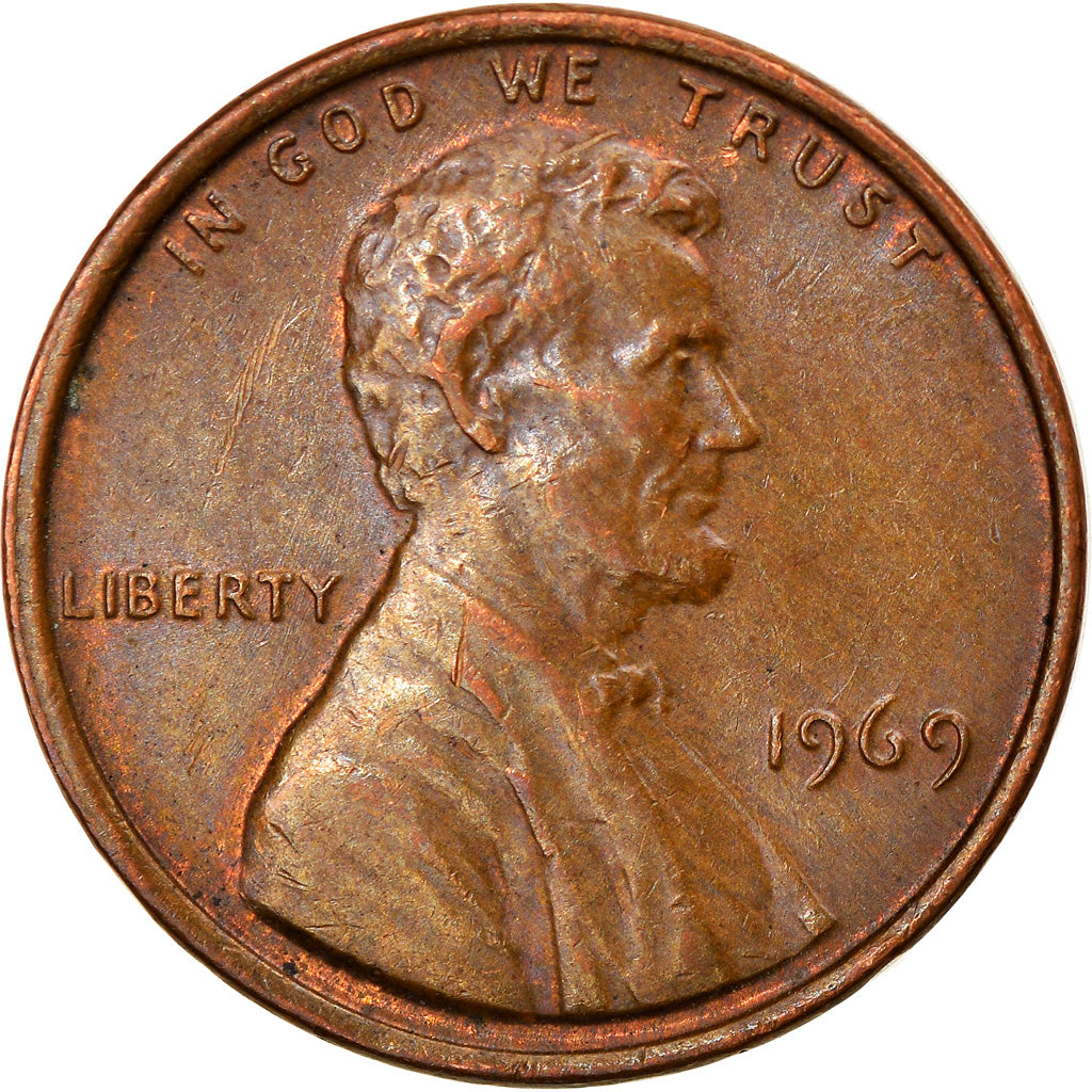 Münze, Vereinigte Staaten, Lincoln Cent, 1969, Philadelphia, SS+