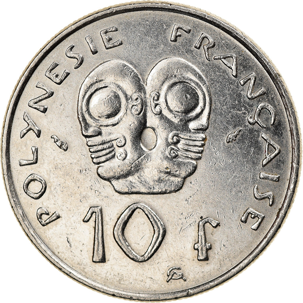 Coin, French Polynesia, 10 Francs, 1992, Paris, AU(50-53), Nickel, KM:8
