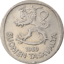 Coin, Finland, Markka, 1969, EF(40-45), Copper-nickel, KM:49a