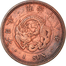 Coin, Japan, Mutsuhito, Sen, 1877, EF(40-45), Copper, KM:17.1